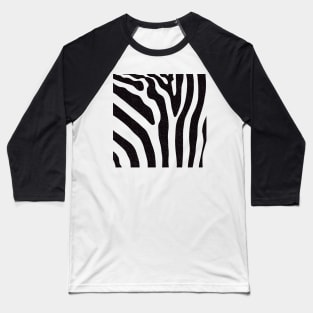 Textured Zebra Stripes | Zebra Pattern Baseball T-Shirt